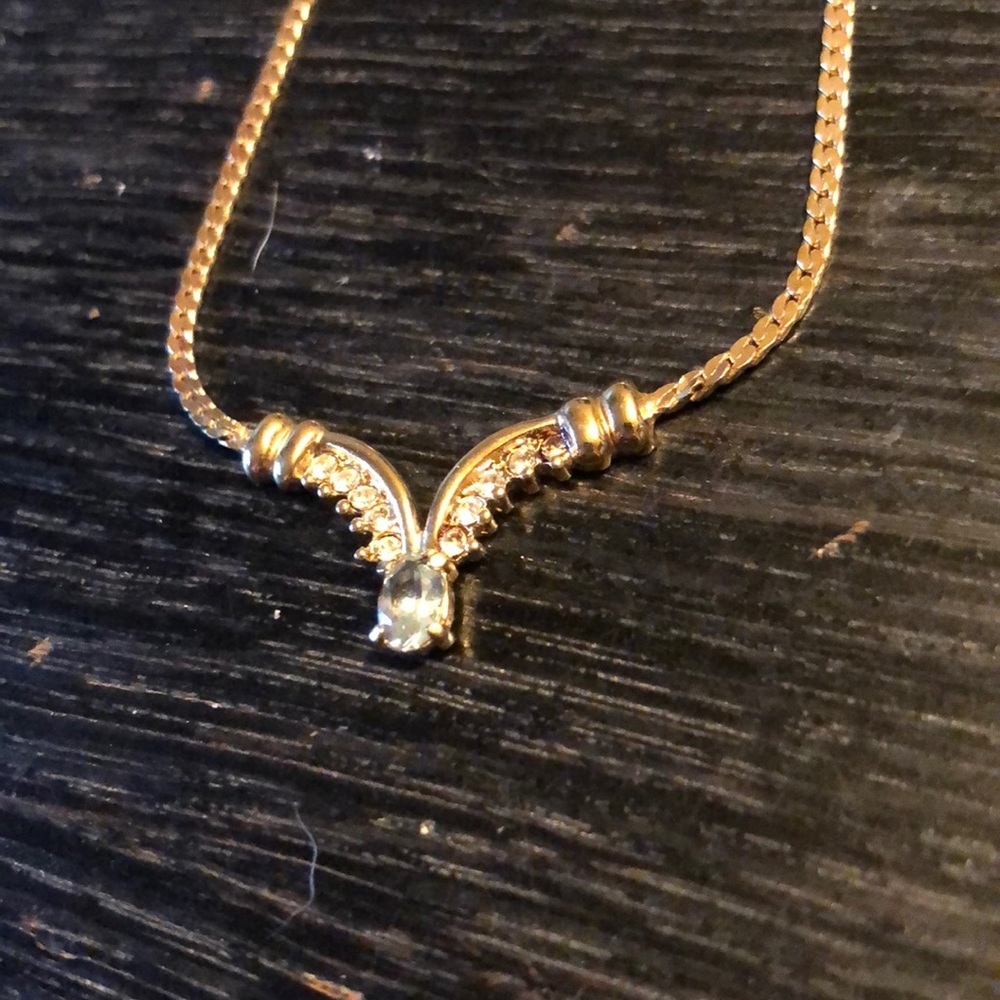 Gold plates necklace